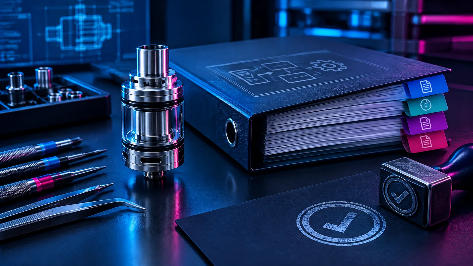 Illustrative B2B vapor hardware planning visual for Vapor Hardware Change Control: Which Supplier Changes Require a Buyer Review?.