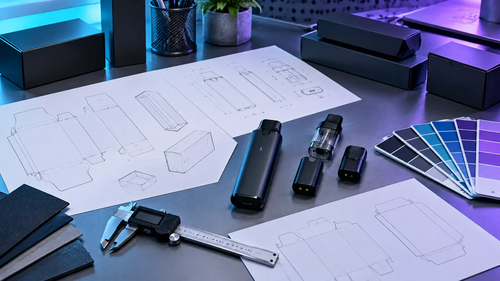 Illustrative B2B vapor hardware planning visual for Private-Label Vapor Hardware: A B2B Scope Checklist Before Artwork.