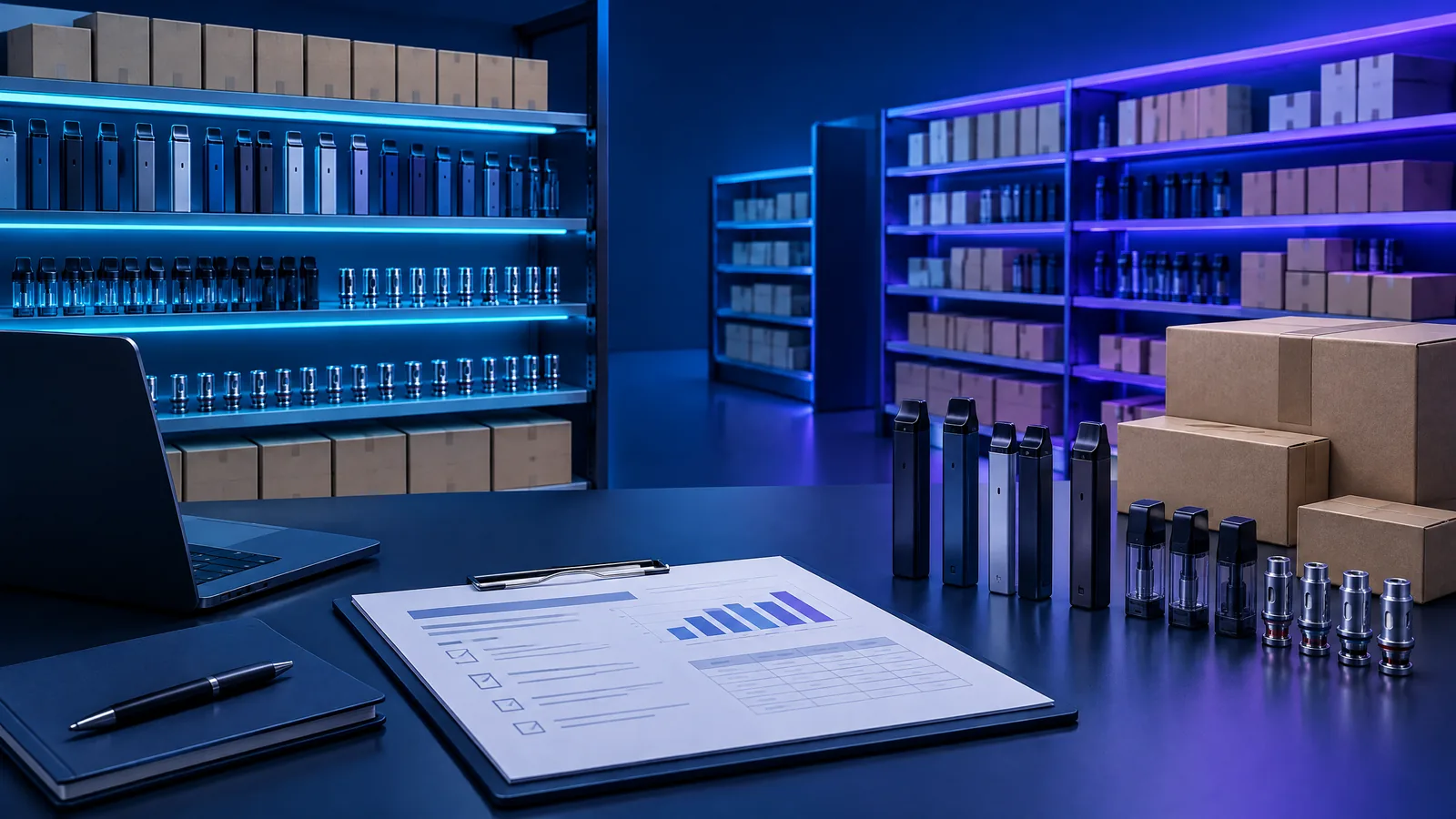 Illustrative B2B vapor hardware planning visual for How to Prepare a Wholesale Vapor Hardware Inquiry for a Retail Chain.
