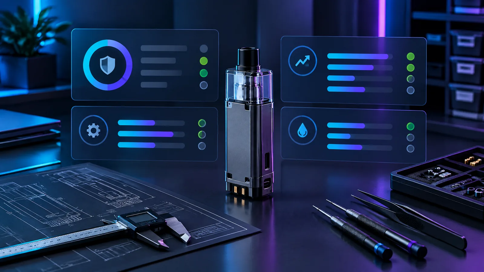 Illustrative B2B vapor hardware planning visual for What Belongs in a Vapor Hardware Supplier Scorecard?.