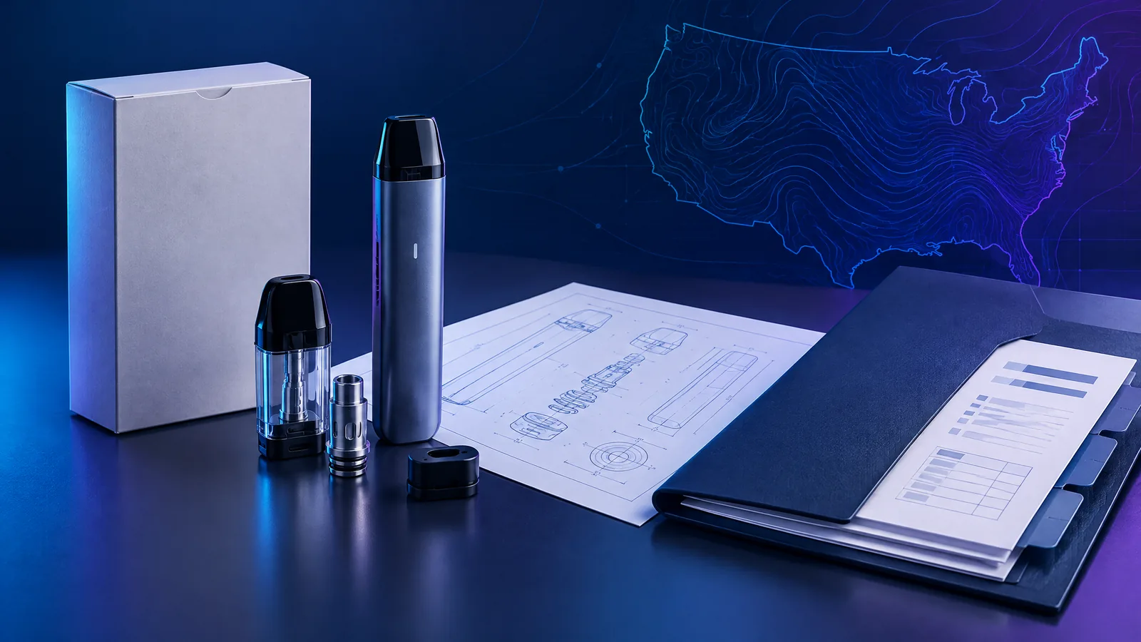 Illustrative B2B vapor hardware planning visual for How to Define a Private-Label Hardware Brief for a U.S. Market Review.